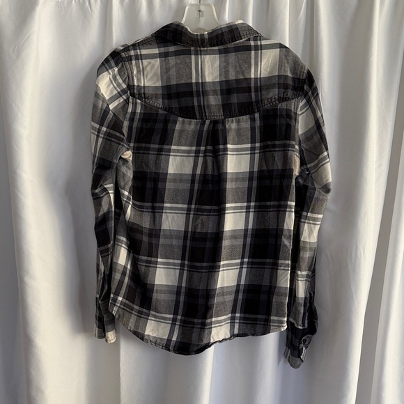 roxy plaid button down / L - Picture 2 of 9